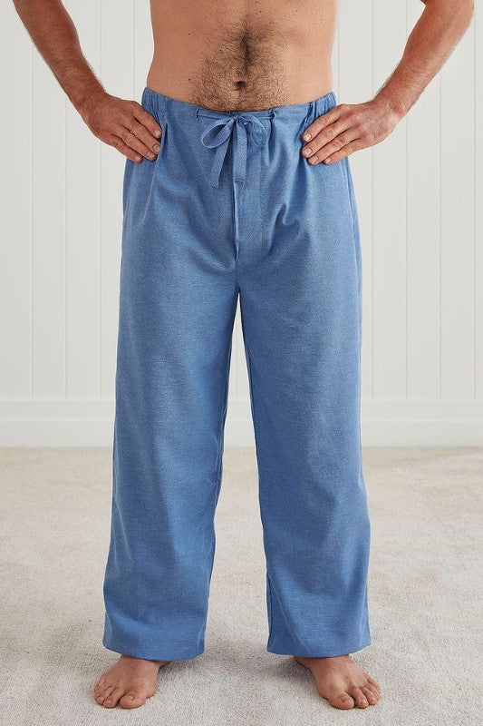 Sophisticated small PJ pants with elastic waistband, side pockets, made from OEKO-TEX® cotton and European Flax® linen.