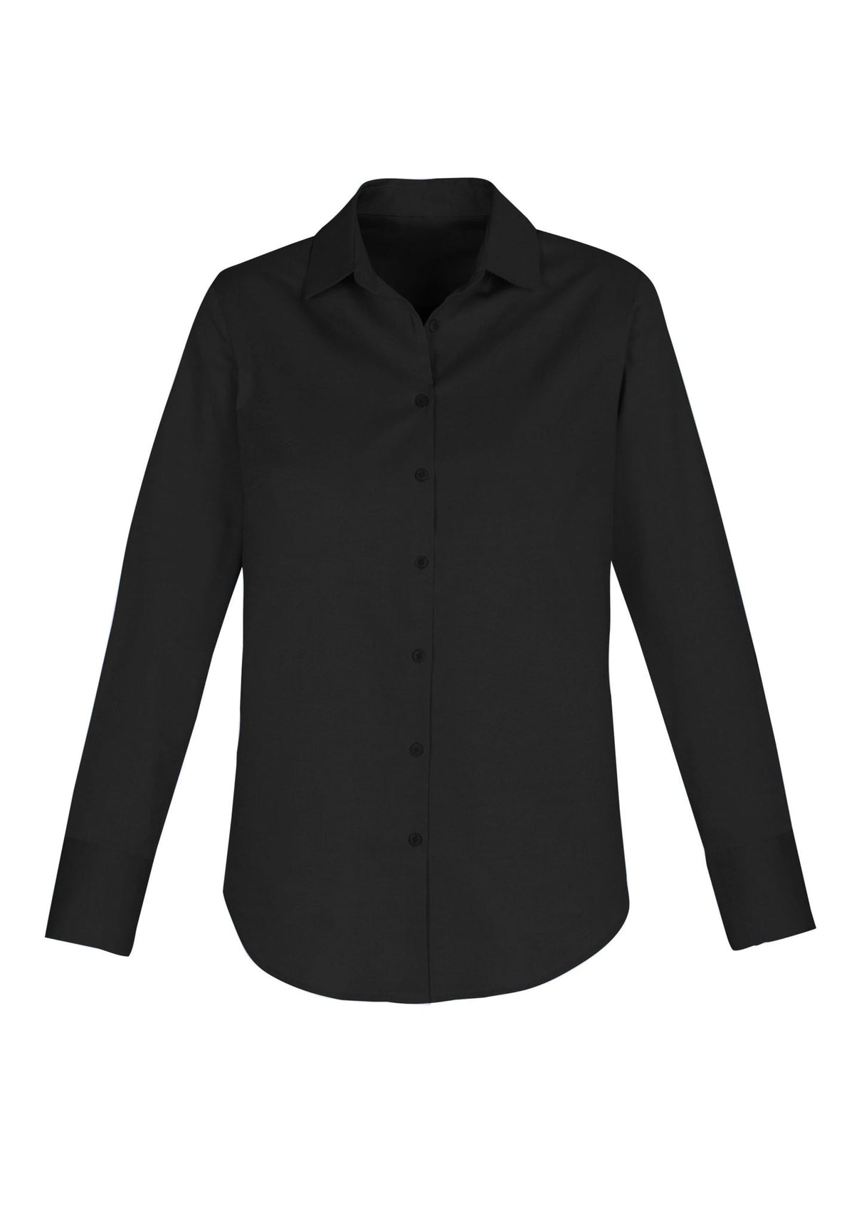 Camden Womens Long Sleeve Shirt - Black