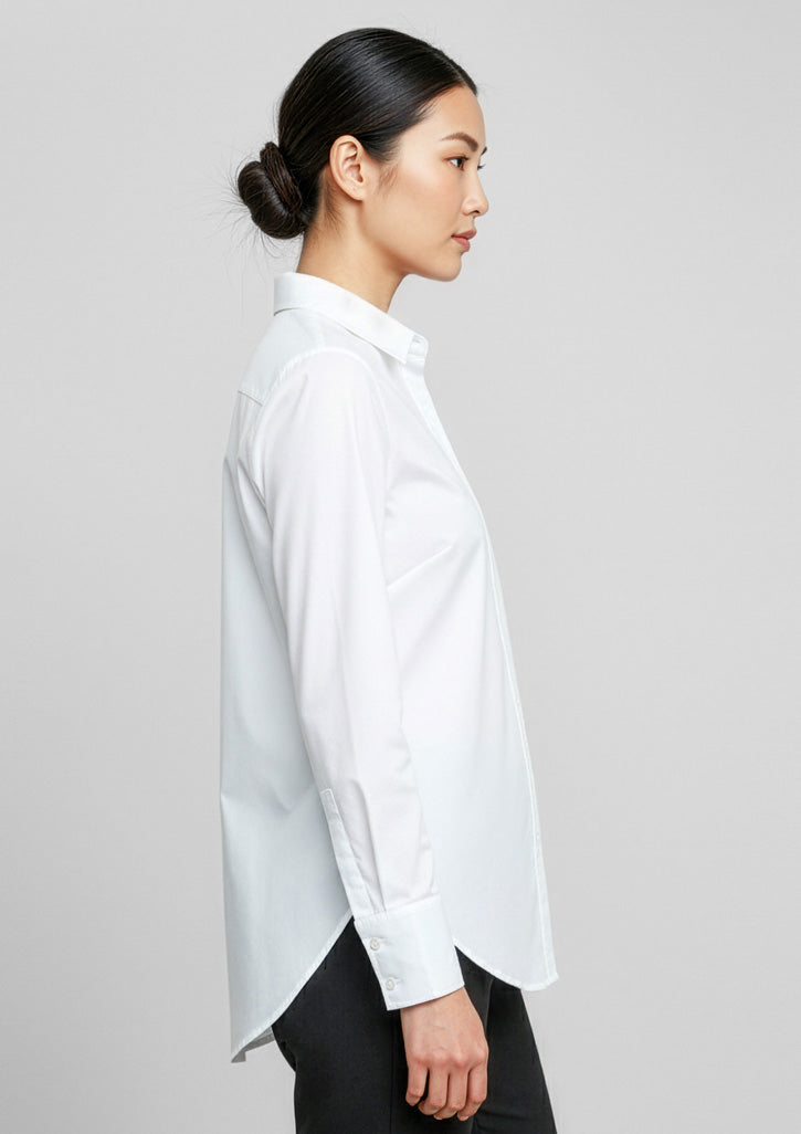 Camden Womens Long Sleeve Shirt - White