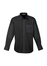 Base Mens Long Sleeve Shirt - Black