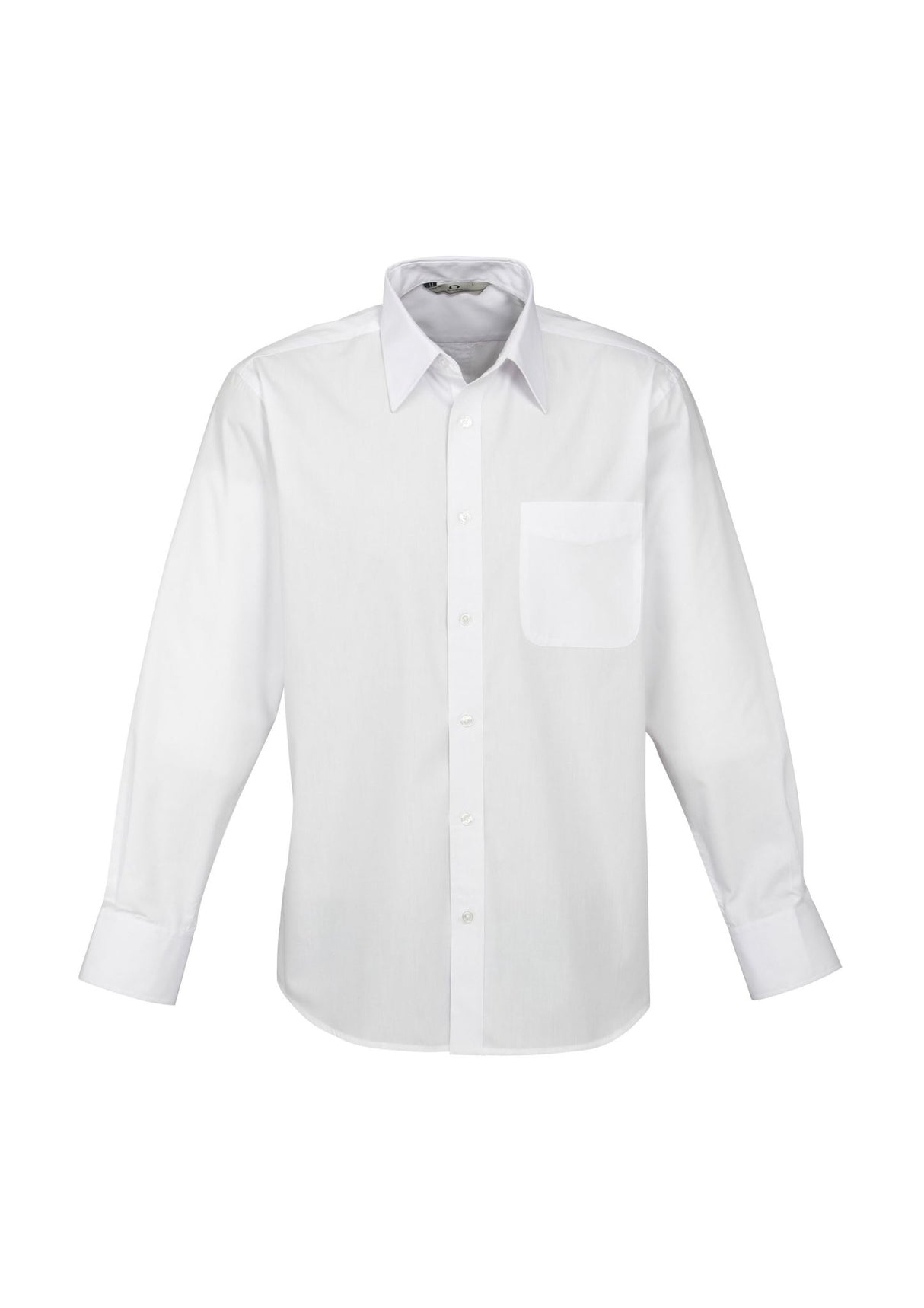 Base Mens Long Sleeve Shirt - White