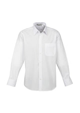 Base Mens Long Sleeve Shirt - White