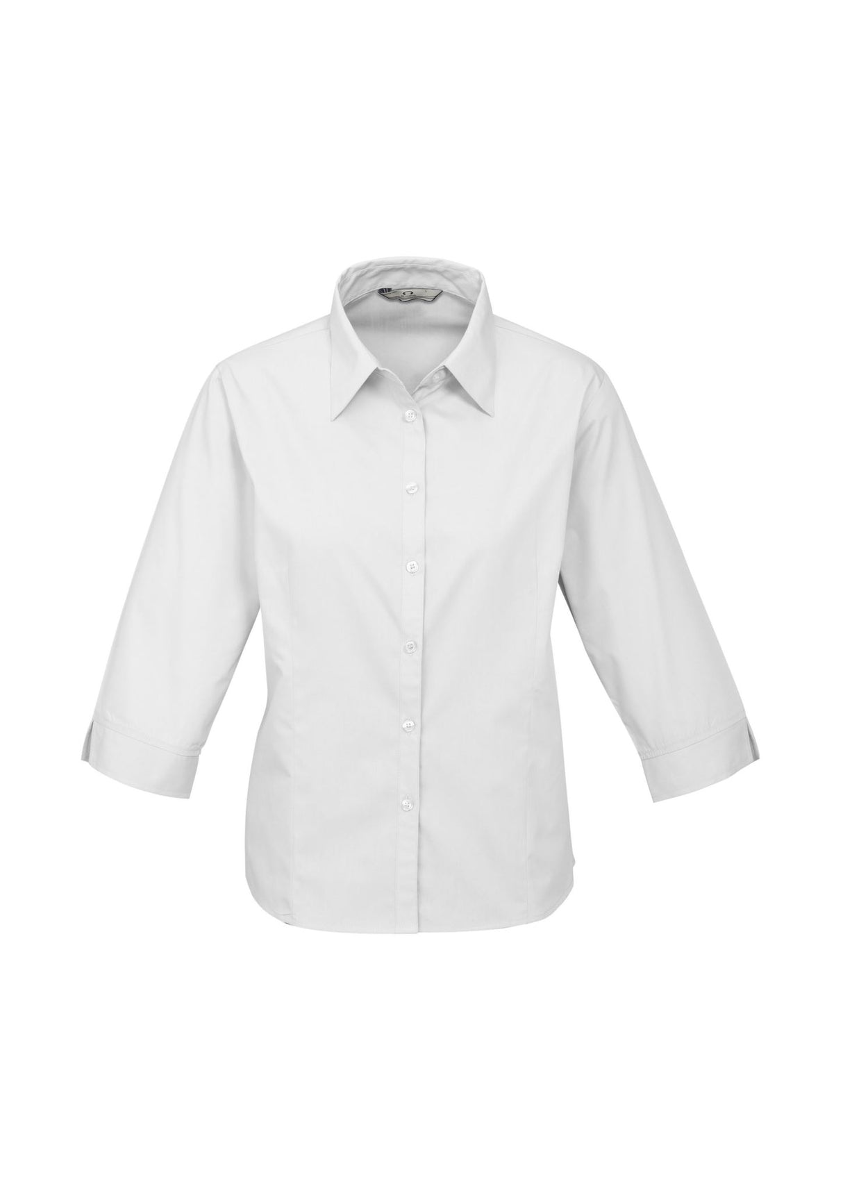 Base Womens 3/4 Sleeve Shirt - White