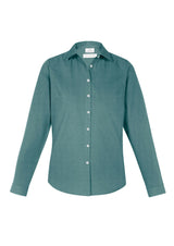 Memphis Womens Long Sleeve Shirt - Jasper Green
