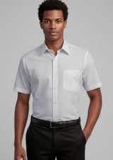 Ambassador Mens Short Sleeve Shirt - Blue