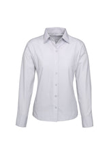 Ambassador Womens Long Sleeve Shirt - Silver Grey
