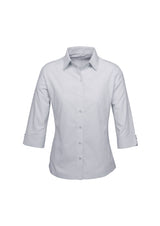 Ambassador Womens 3/4 Sleeve Shirt - Silver Grey