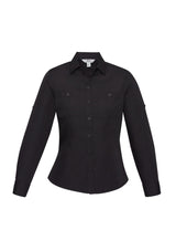 Bondi Womens Long Sleeve Shirt - Black
