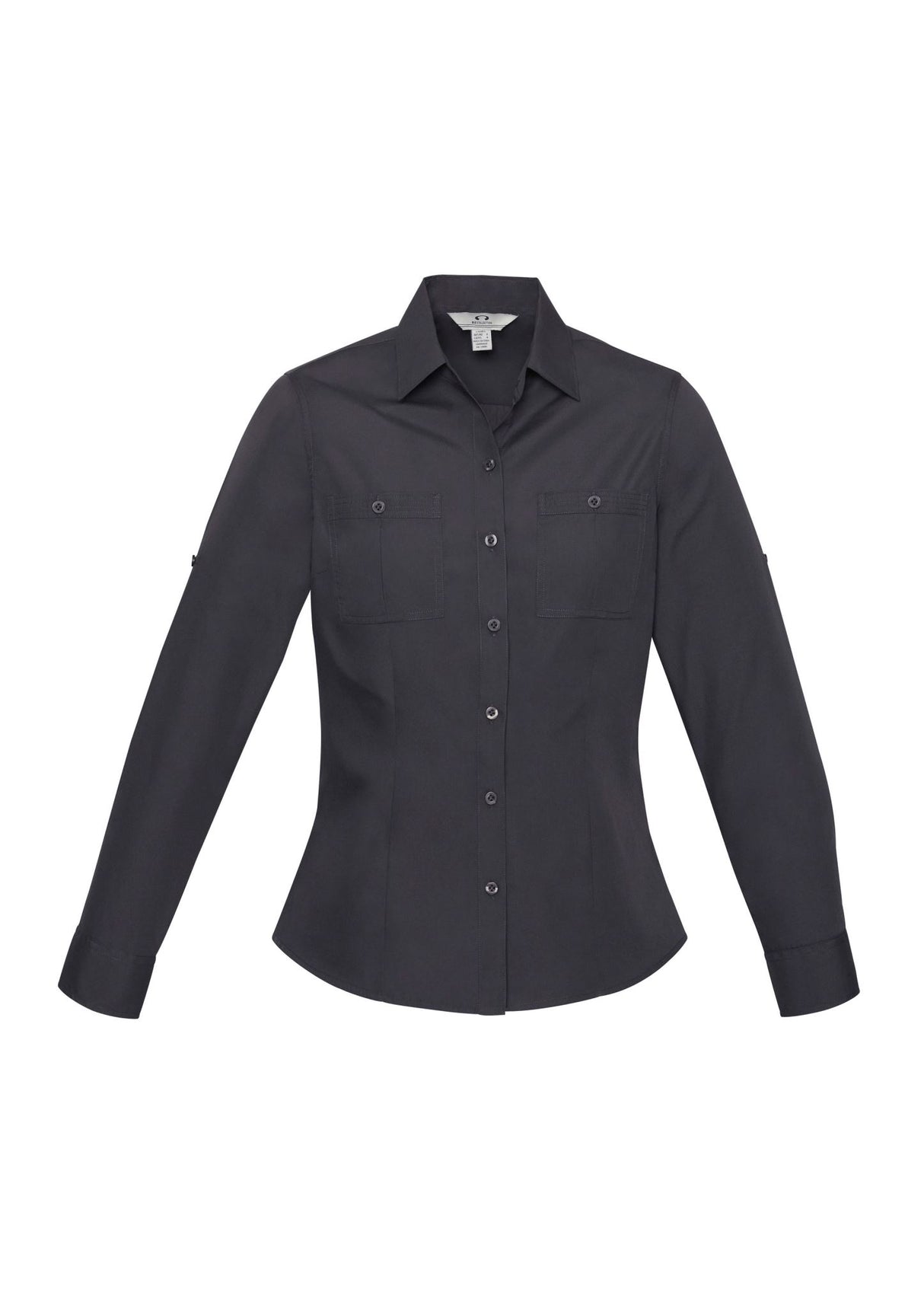 Bondi Womens Long Sleeve Shirt - Charcoal