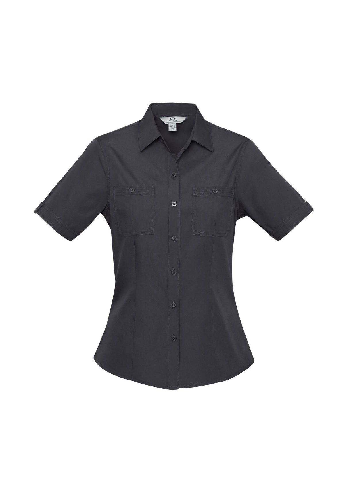 Bondi Womens Short Sleeve Shirt - Charcoal