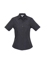 Bondi Womens Short Sleeve Shirt - Charcoal