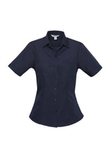 Bondi Womens Short Sleeve Shirt - Navy