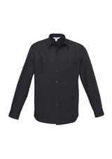Bondi Mens Long Sleeve Shirt - Black