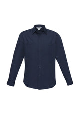 Bondi Mens Long Sleeve Shirt - Navy