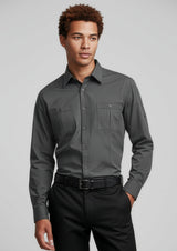 Bondi Mens Long Sleeve Shirt - Black