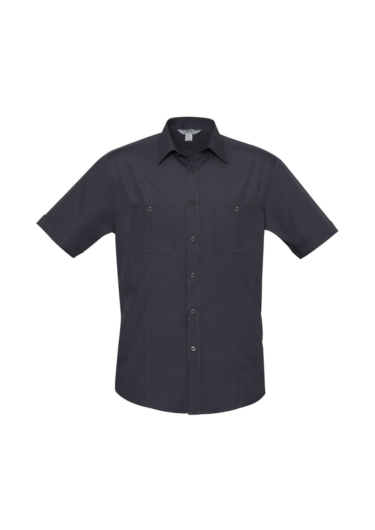 Bondi Mens Short Sleeve Shirt - Charcoal