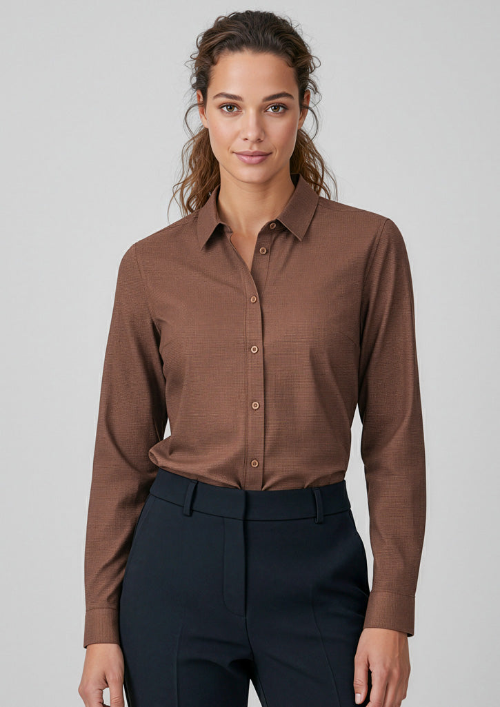 Soul Womens Long Sleeve Shirt - Grey