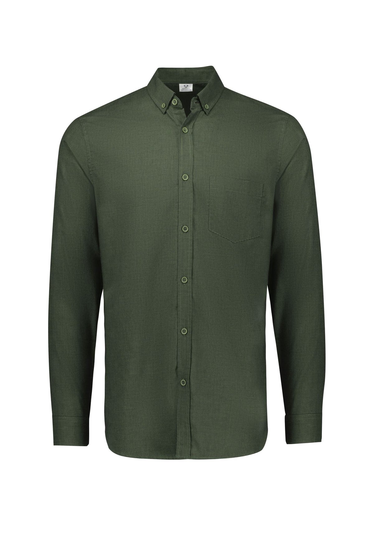 Soul Mens Long Sleeve Shirt - Olive