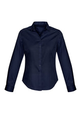 Dalton Womens Long Sleeve Shirt - Navy
