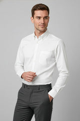 Dalton Mens Long Sleeve Shirt - White