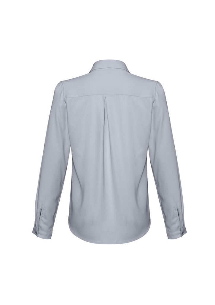 Madison Womens Long Sleeve Shirt - Silver Mist