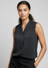 Madison Womens Sleeveless Top - Midnight Blue