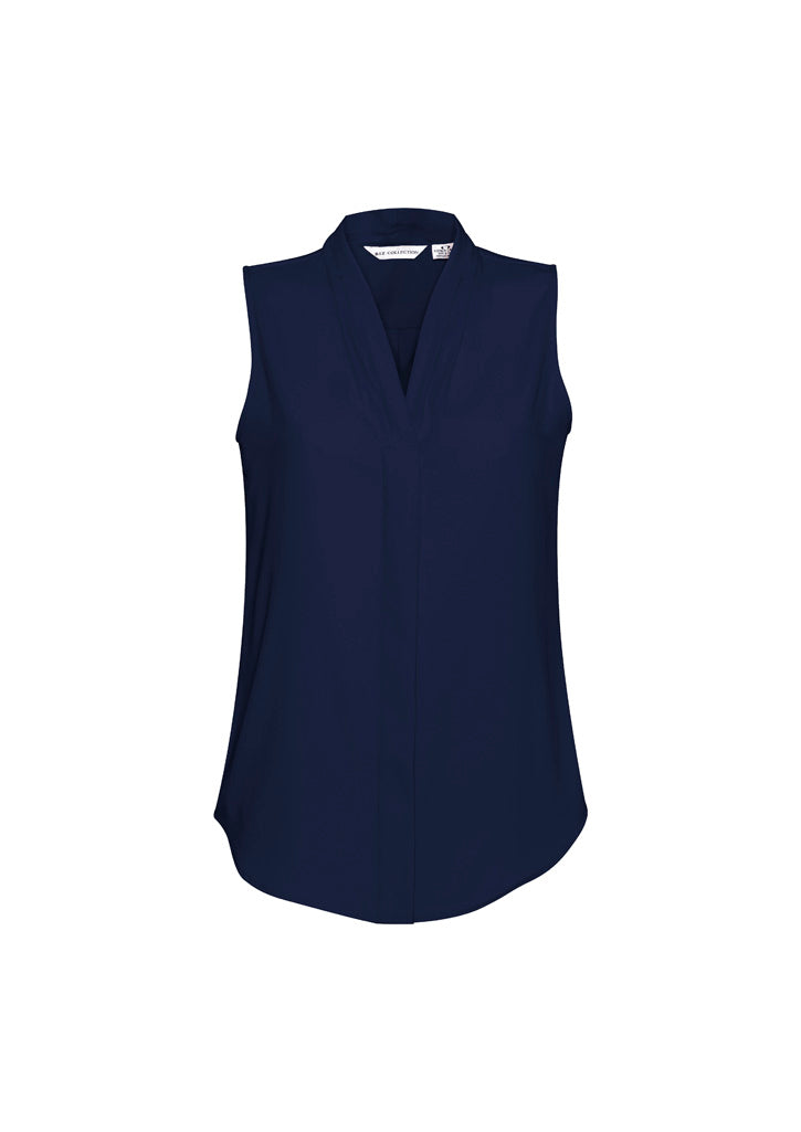 Madison Womens Sleeveless Top - Midnight Blue