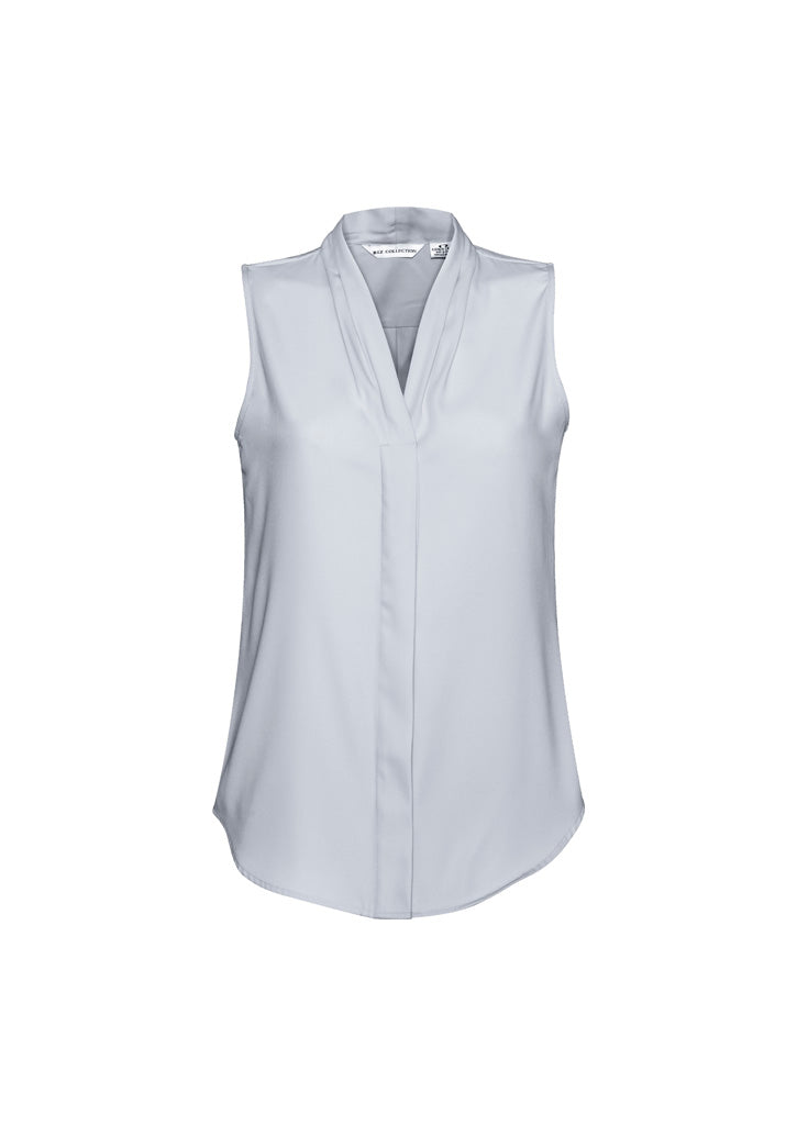 Madison Womens Sleeveless Top - Silver Mist