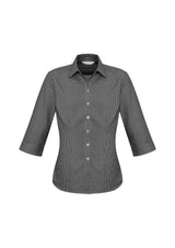 Ellison Womens 3/4 Sleeve Shirt - Black