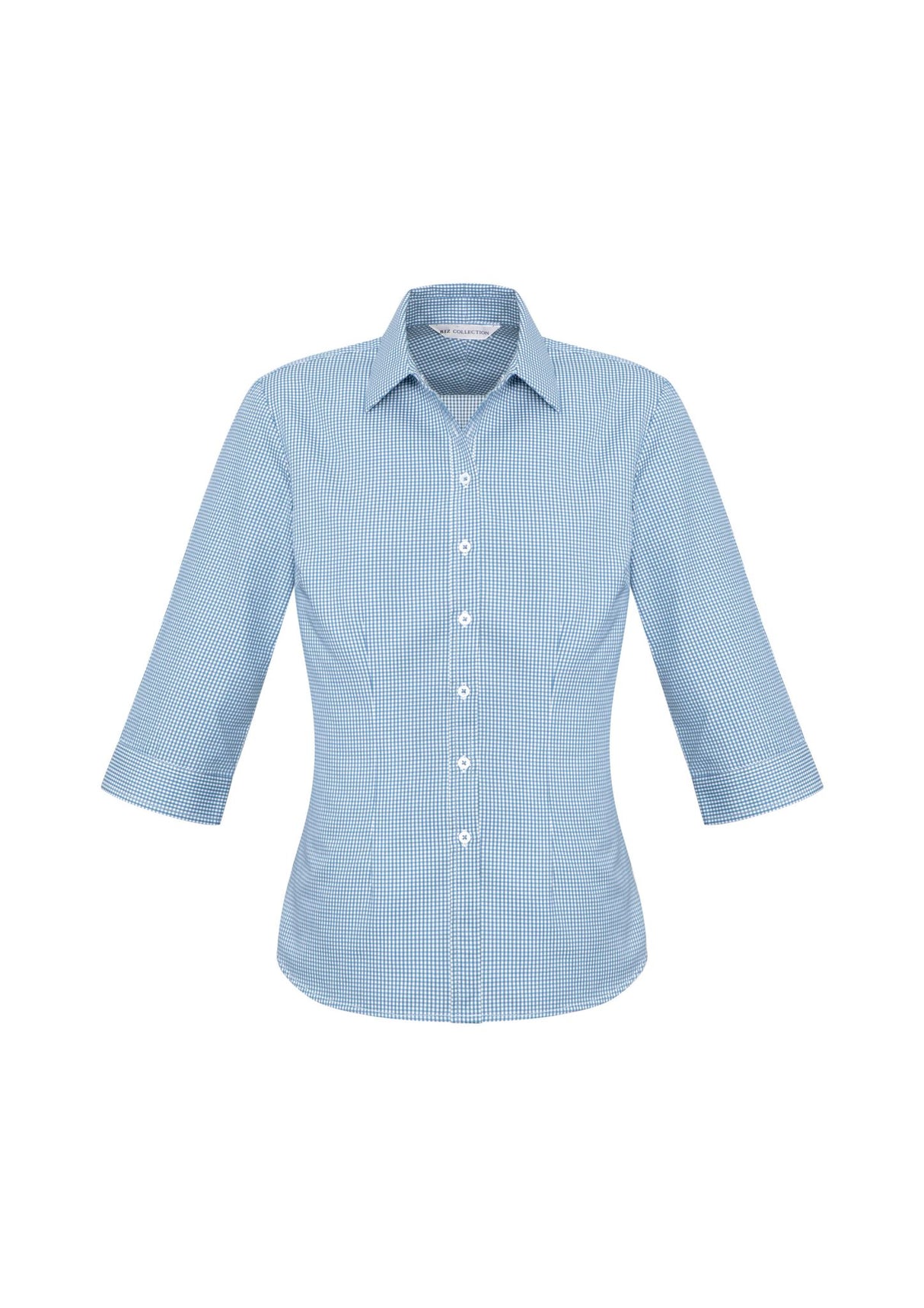 Ellison Womens 3/4 Sleeve Shirt - Blue