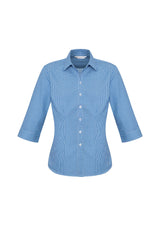 Ellison Womens 3/4 Sleeve Shirt - French Blue