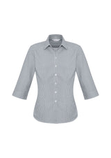 Ellison Womens 3/4 Sleeve Shirt - Silver
