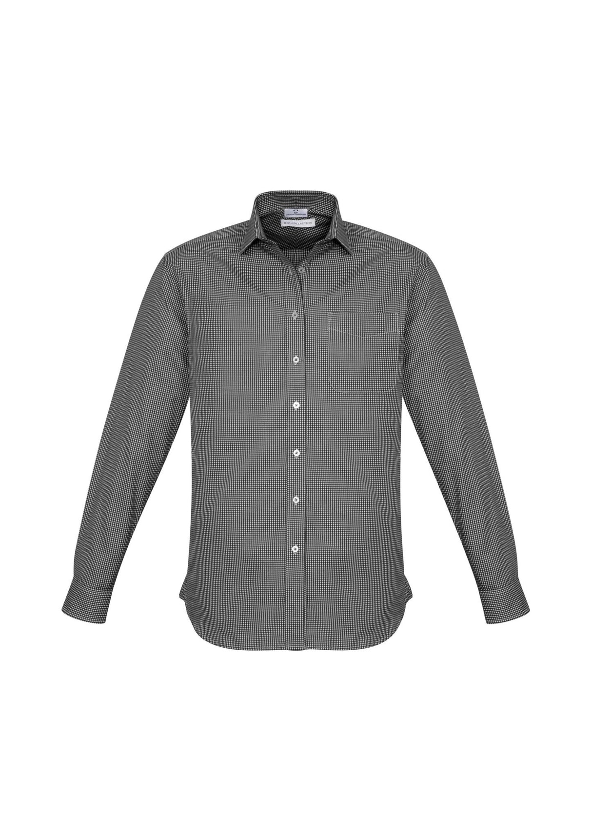 Ellison Mens Long Sleeve Shirt - Black