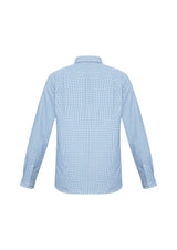Ellison Mens Long Sleeve Shirt - Blue