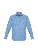 Ellison Mens Long Sleeve Shirt - French Blue