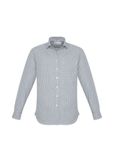 Ellison Mens Long Sleeve Shirt - Silver
