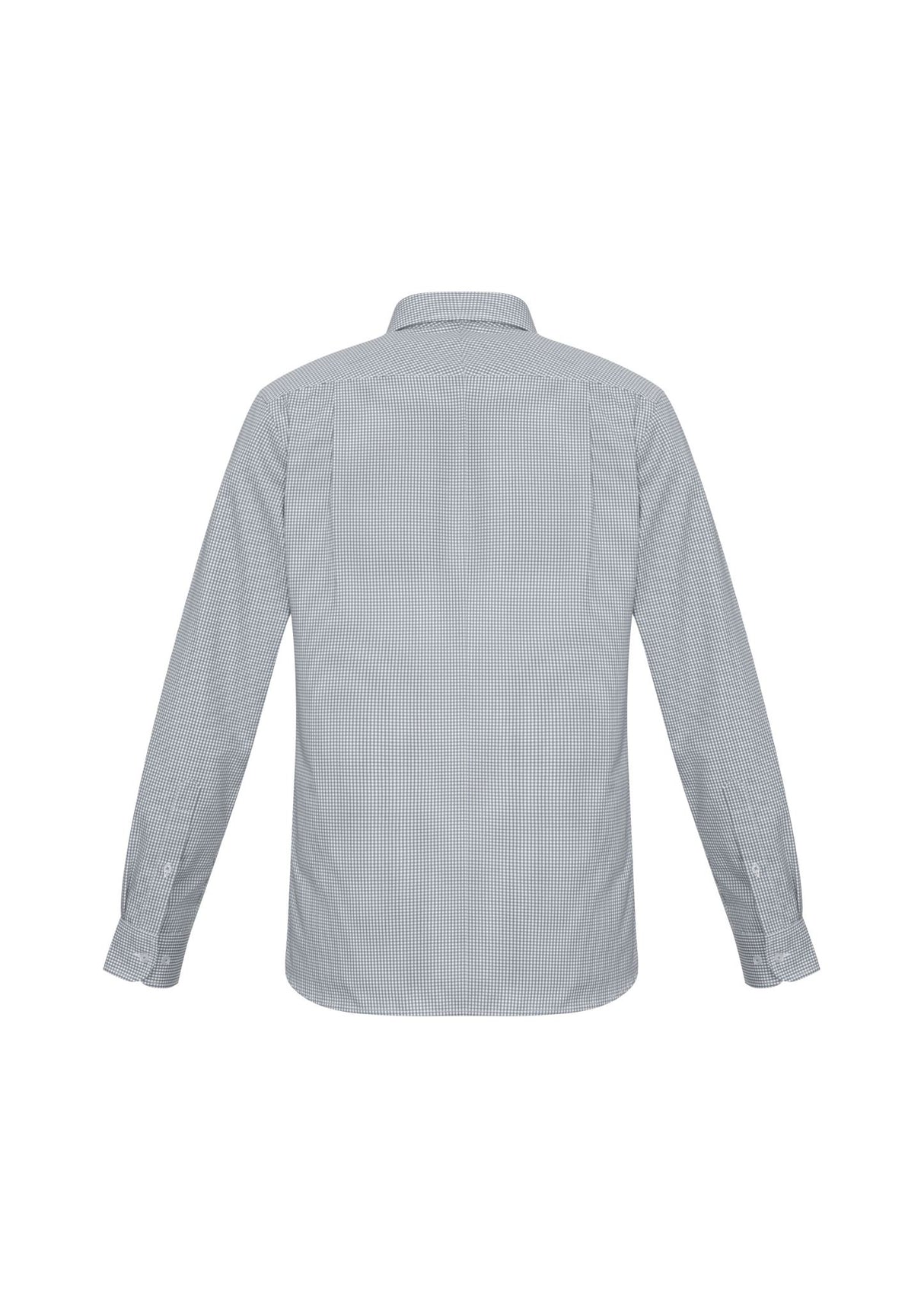 Ellison Mens Long Sleeve Shirt - Silver