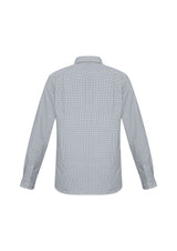 Ellison Mens Long Sleeve Shirt - Silver