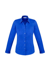 Monaco Womens Long Sleeve Shirt - Electric Blue
