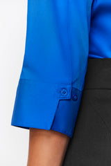 Monaco Womens 3/4 Sleeve Shirt - Electric Blue