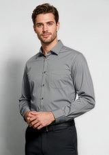 Monaco Mens Long Sleeve Shirt - White