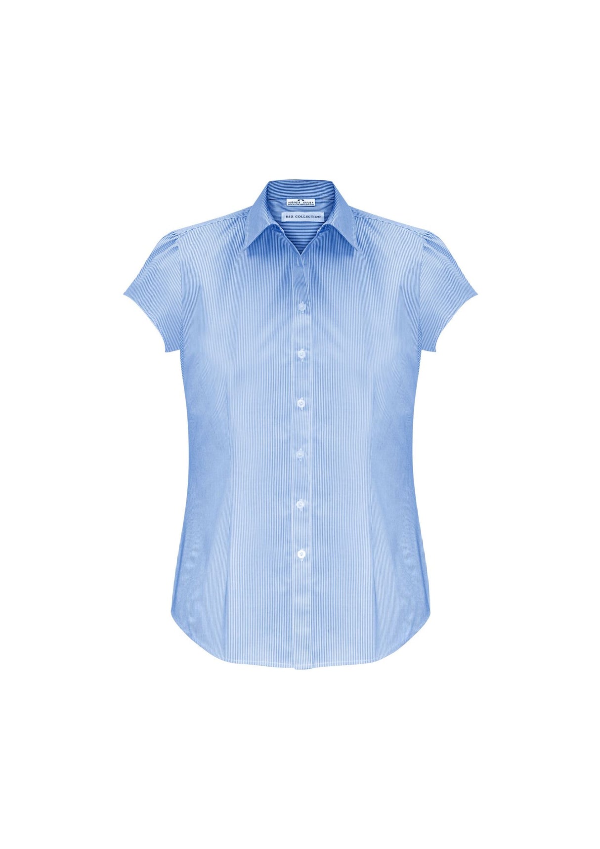 Euro Womens Short Sleeve Shirt - Blue