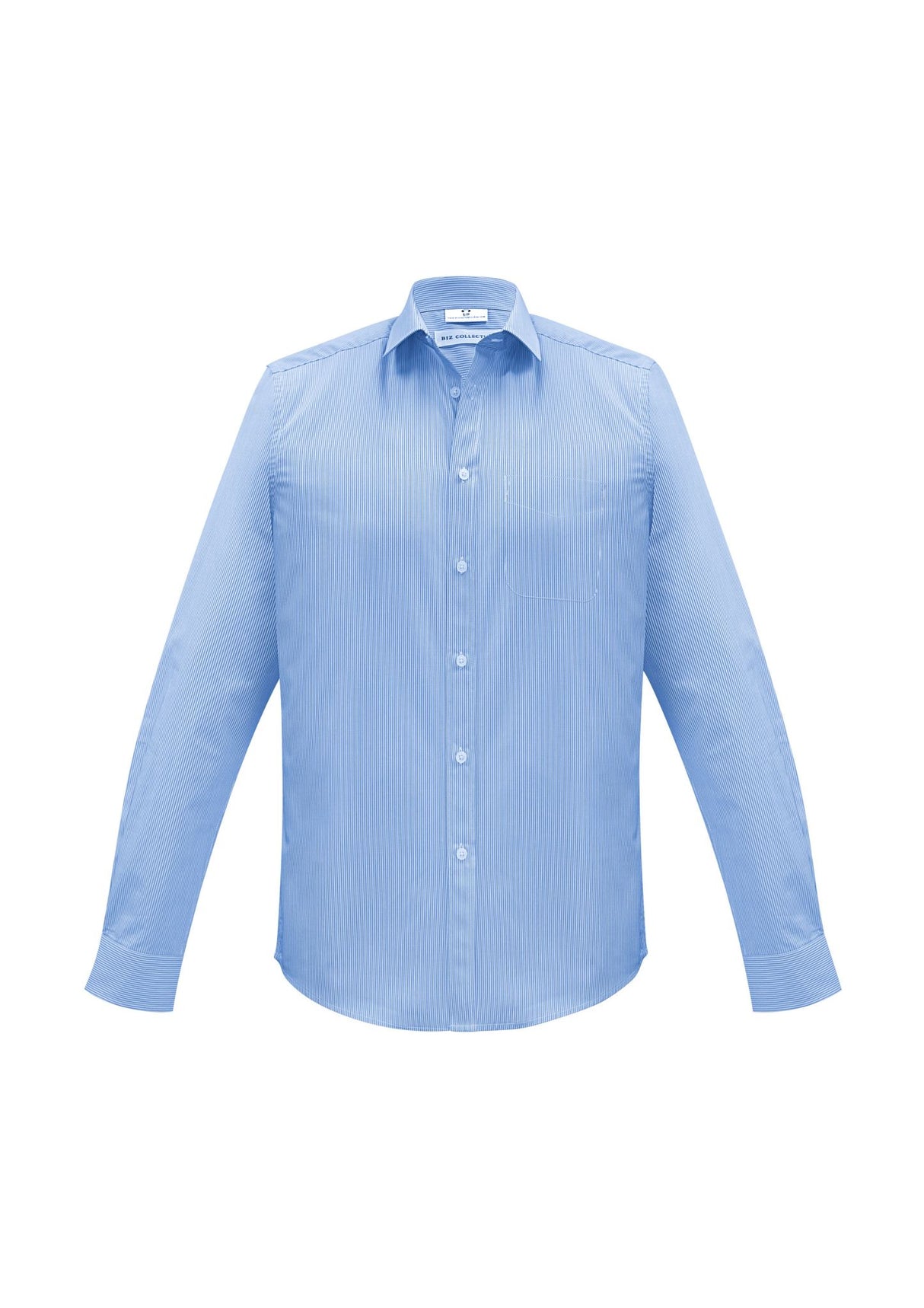 Euro Mens Long Sleeve Shirt - Blue
