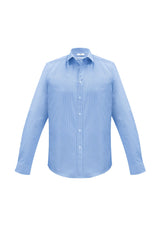Euro Mens Long Sleeve Shirt - Blue