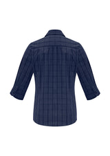 Harper Womens 3/4 Sleeve Shirt - Ink/Silver
