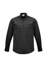Harper Mens Long Sleeve Shirt - Black/Silver