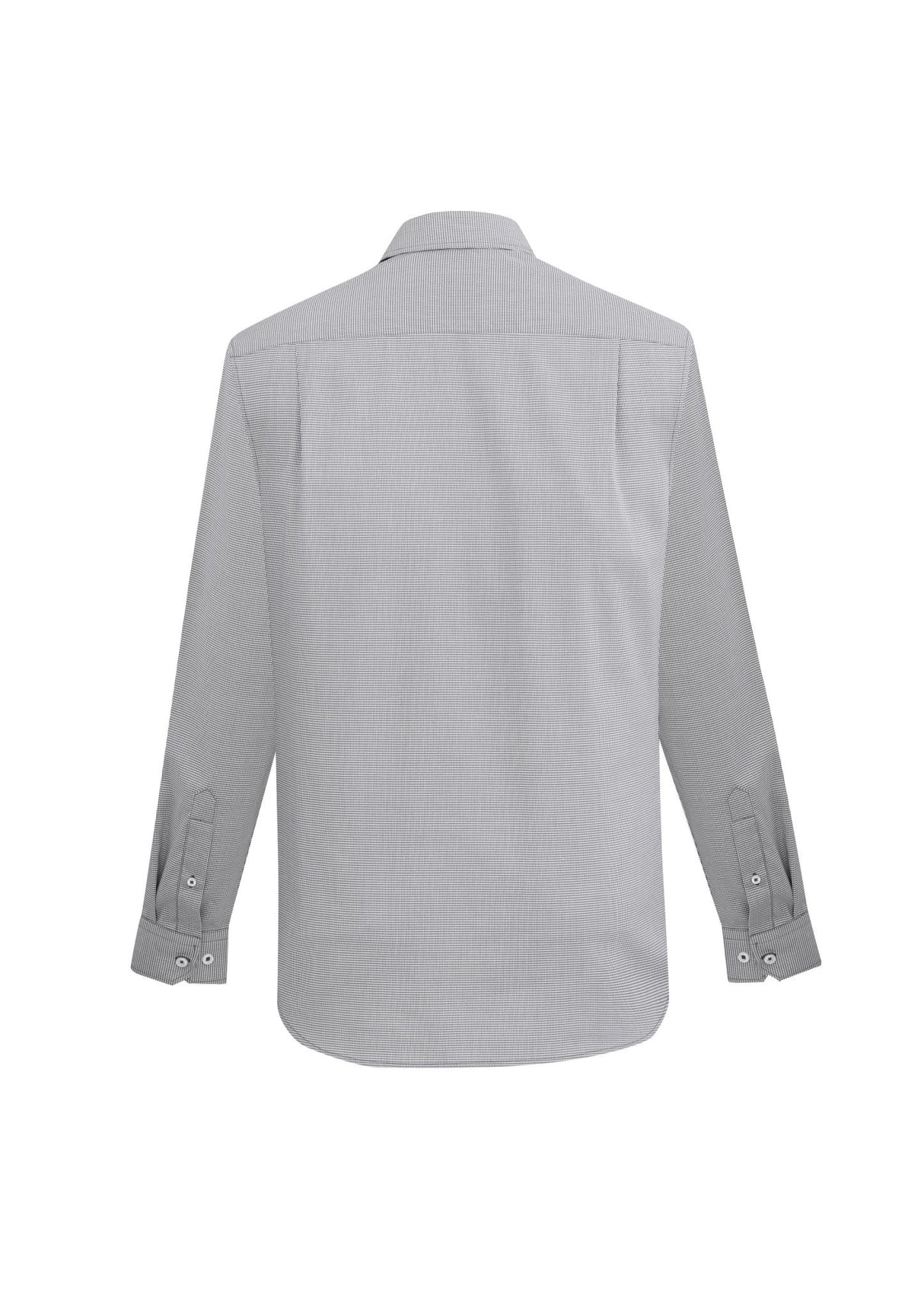 Jagger Mens Long Sleeve Shirt - Silver