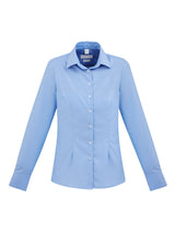 Regent Womens Long Sleeve Shirt - Blue
