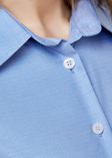 Regent Womens 3/4 Sleeve Shirt - Blue