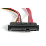 SAS 29 Pin to SATA cable, 45cm long, with LP4 power for reliable data transfer and external storage connectivity.